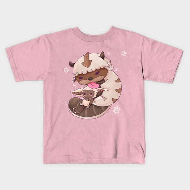 Momo Appa Creature Cute Kids T-Shirt by desiisart